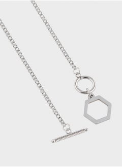 Seventy Five Hexagon Pendant Chain Necklace  - Image 3