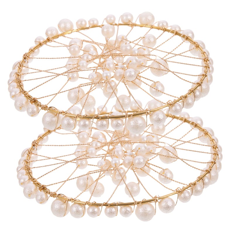 2Pcs White Pearl Decorative Props For Jewelry Display Nail Art Photography - Image 2