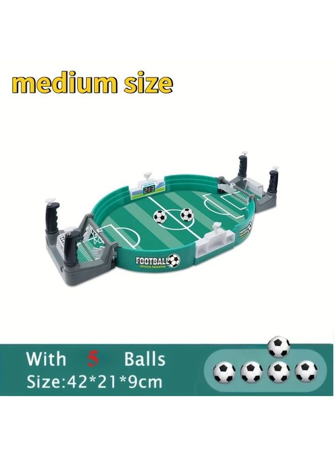 لعبة كرة قدم سطح المكتب متوسطة الحجم للأطفال - لعبة ترفيهية تفاعلية مع 5 كرات - هدية رياضية تعليمية - Image 1