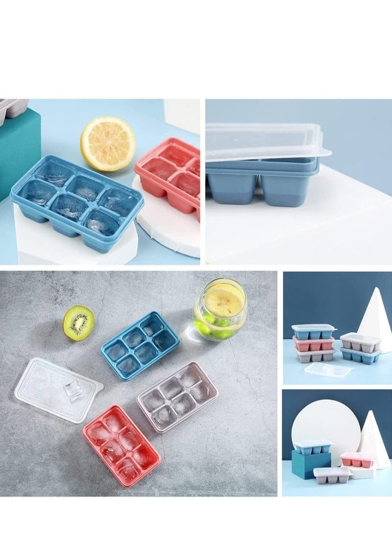 Cool Baby - Mini Ice Cube Trays with Lids 3 Pieces BPA Free Ice Cube Moulds for Drink Juice Baby Food Freezer - Image 1