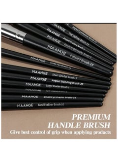 MAANGE 37 Pcs Makeup Tool Set with a Box, including 25 Makeup Brushes and 12 Sponges Accessories, Perfect for Valentine's Day, Mother's Day Gift, Portable for Travel, Travel-Friendly Set, Basic Makeup Brushes  - Image 5
