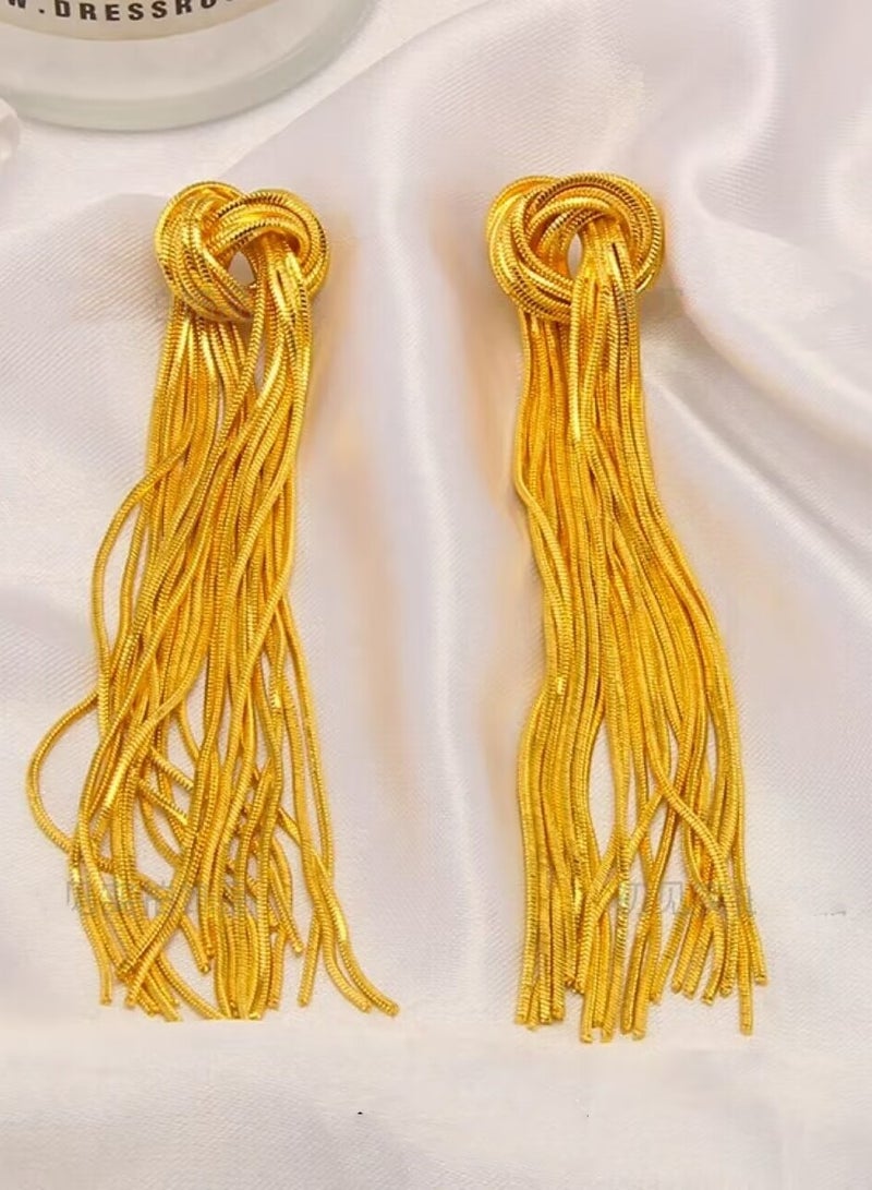 أف بي سي 18K الذهب أقراط فاخرة - Image 1