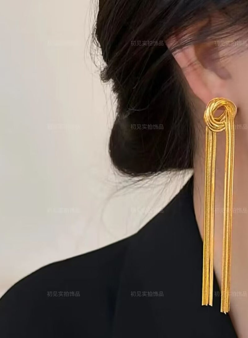 أف بي سي 18K الذهب أقراط فاخرة - Image 2