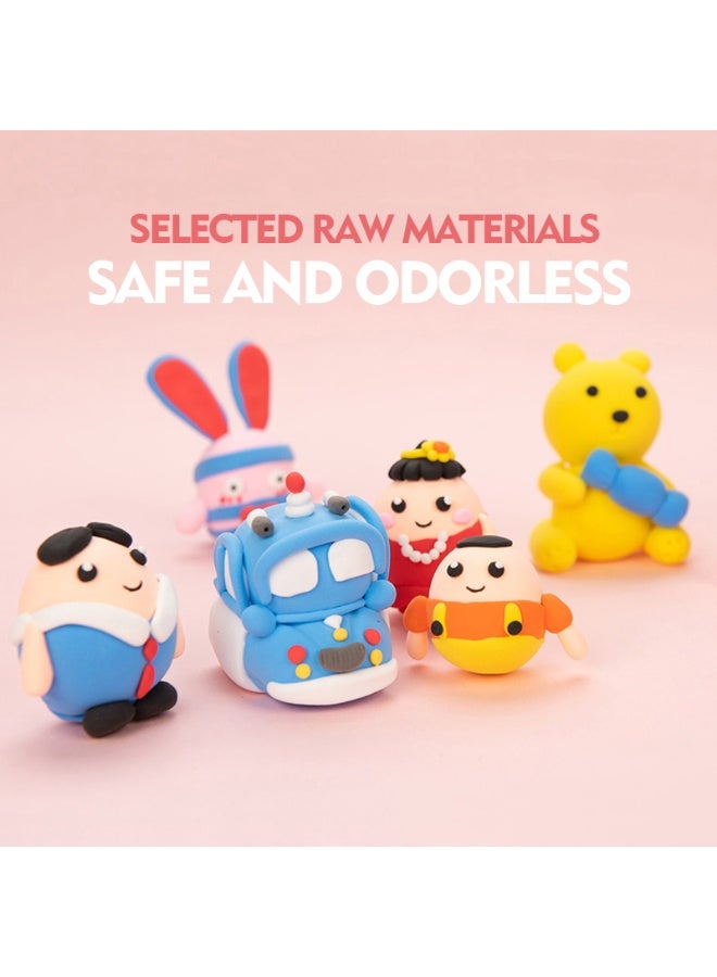 36 لونًا من البلاستيسين DIY، طين يجف بالهواء، غراء يدوي إبداعي ناعم خفيف للغاية DIY، ألعاب طينية تعليمية للأطفال - Image 5