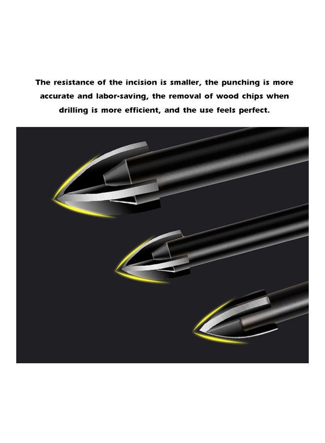 NIBEMINENT 6-Pieces Drill Bit Black 9.00x1.20x5.00cm  - Image 4