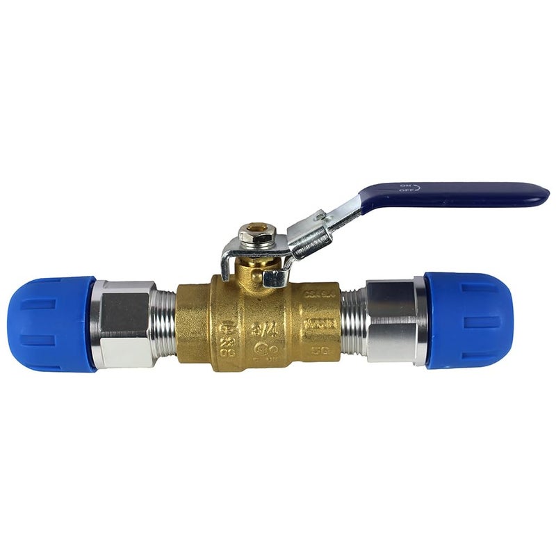 Rapidair Rapid AIR FASTPIPE Ball Valve Shut Off for 34 Fast Pipe TUBING for Compressed AIR Piping Piece F1111