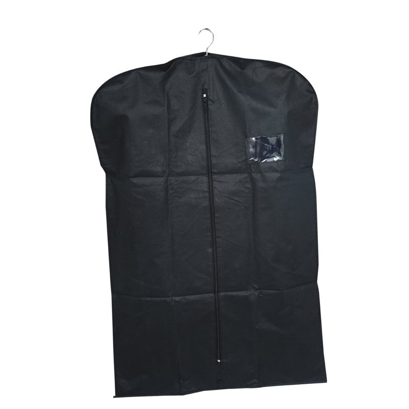 Kuber Industries Kuber Industries Coat CoverFoldable Blazer CoverSuit Cover With Zipper ClosureCloth Organizer For Dust Proof JacketBLACK - Image 4
