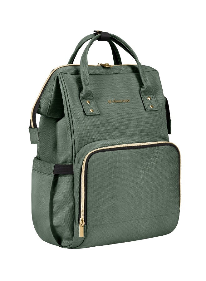 KIKKABOO حقيبة ماما سيينا باللون الأخضر العسكري 2025 - Image 3