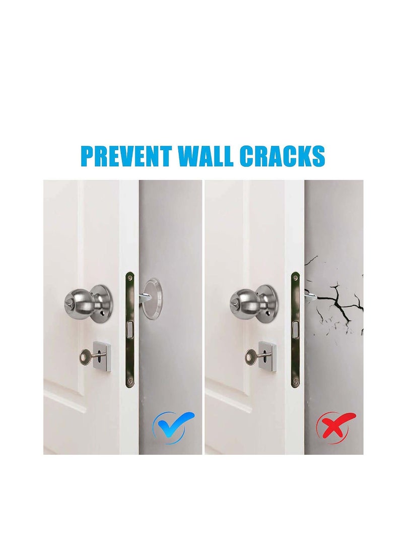 SYOSI Door Knob Wall Protector, Quiet Wall Protector for Door Handle, Rubber Door Stopper, Guard Door Bumper Wall Protector Silencer, for Doorknobs, Headboard, Refrigerator Door, Cabinets  - Image 2