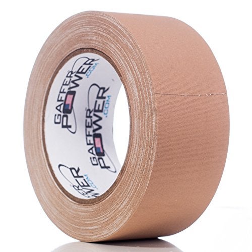 Gaffer Power Real Professional Grade Gaffer Tape, Made in The USA, Heavy Duty Gaffers Tape, Non-Reflective, Multipurpose. (2 Inches x 30 Yards, Tan) - Image 1