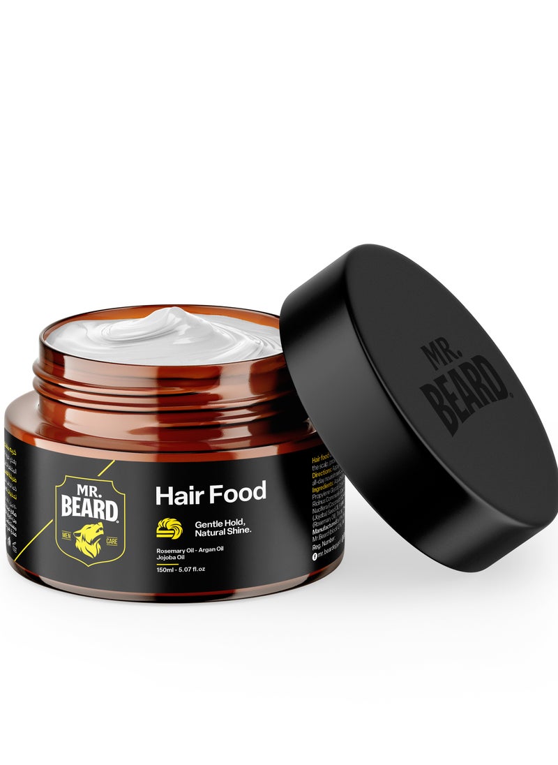 Mr.Beard Mr. Beard Hair Rescue Bundle for Men – Shampoo, Conditioner, Hair Food & Premium Leather Pouch – Anti-Dandruff, Strengthening & Nourishing – Natural Ingredients  - Image 2