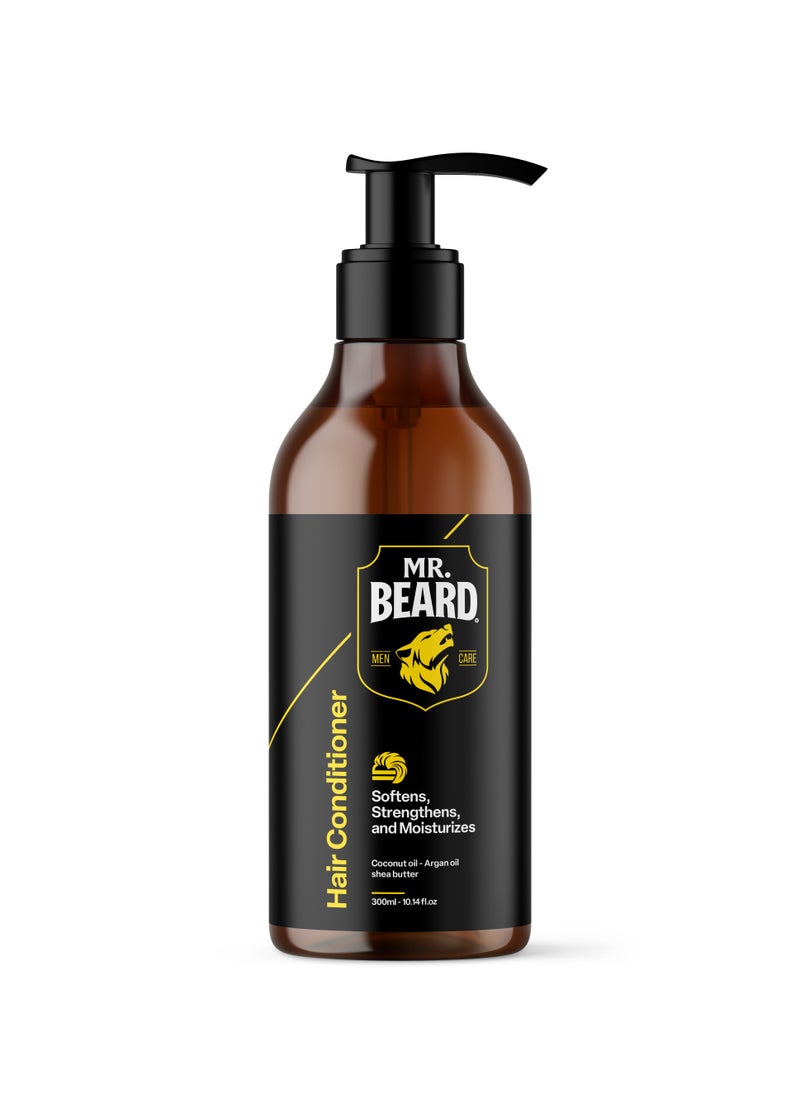 Mr.Beard Mr. Beard Hair Rescue Bundle for Men – Shampoo, Conditioner, Hair Food & Premium Leather Pouch – Anti-Dandruff, Strengthening & Nourishing – Natural Ingredients  - Image 3