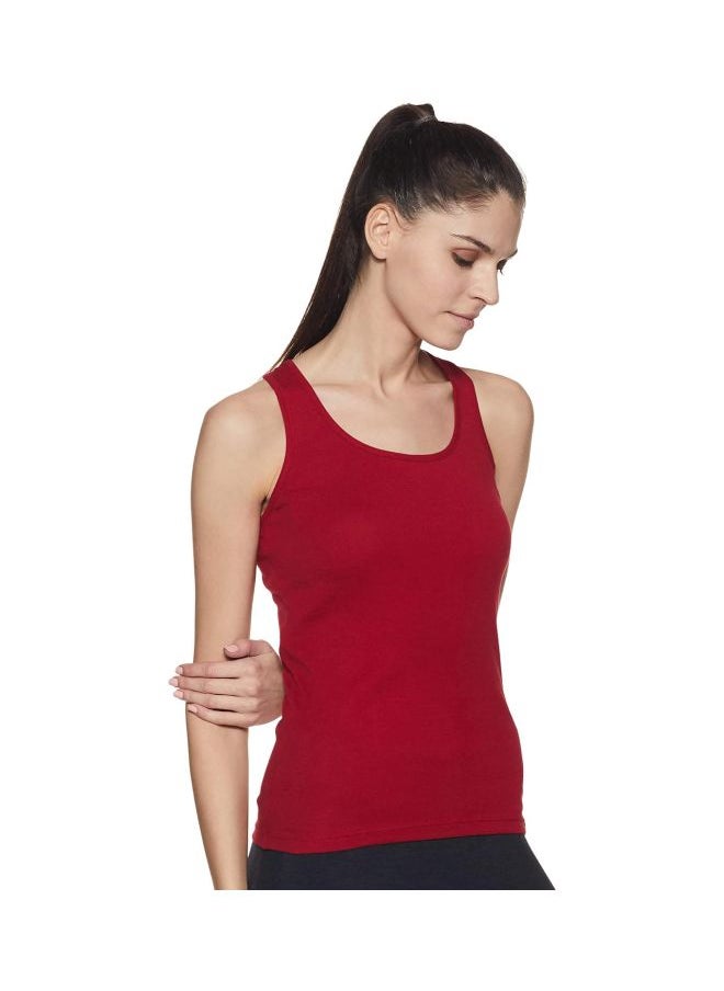 JOCKEY - Jockey 1467 Women Super Combed Cotton Rib Fabric Slim Fit Solid Racerback Styled Tank Top - Image 1