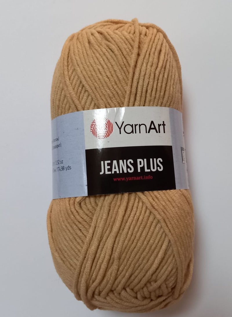 YarnArt Jeans Plus-Hand Knitting Yarn-Color No.07 (Pack of 4Pcs)