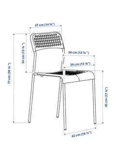 co arma Set Of 4 White Multi-Use Chairs Without Table  - Image 3