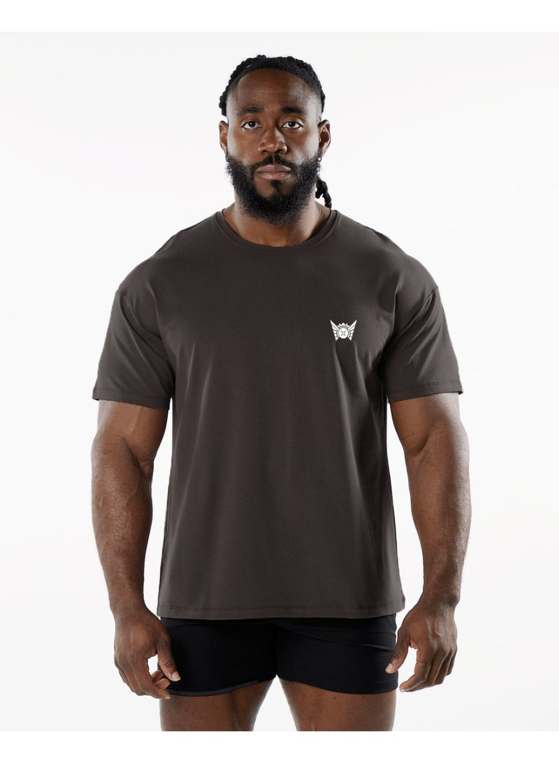 NIBEMINENT Summer Men T-Shirt Crew Neck  Short Sleeves Knitted Shirt Breathable Slim Fit Lightweight Basic Tee Casual Business T - Image 1