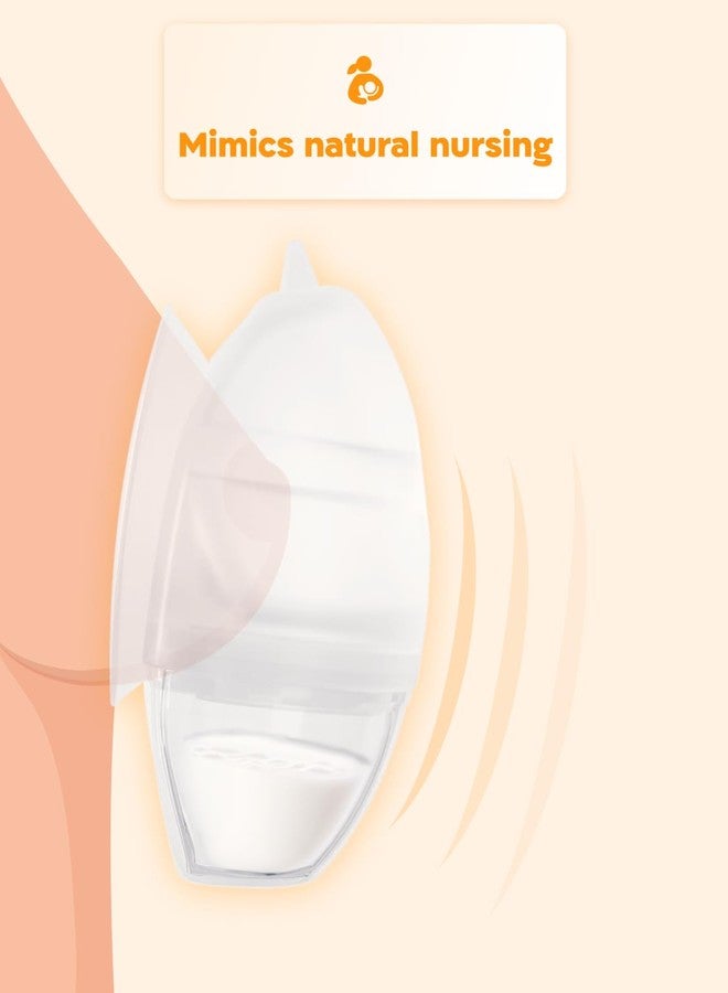 Biamba Silicone Breast Milk Collector - 2-in-1 Silicone Manual Breast Pump & Milk Collectors for Breastfeeding, Wearable & Hands-Free, Leak-Resistant & Quiet Suction, Adjustable Valve, Single Pack - Image 2