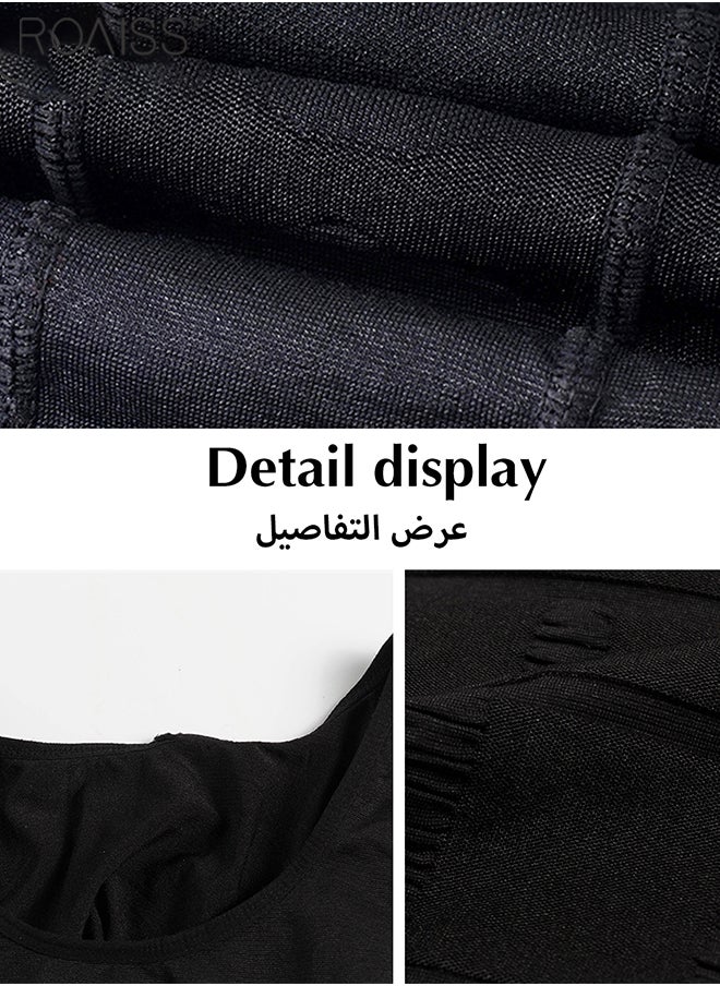roaiss - 2 Pack Mens Slimming Shirt Body Shaper Vest Compression Shirt Chest Control Shapewear Abdomen Undershirt - Image 1