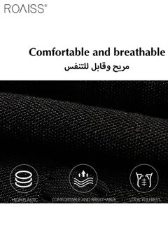 roaiss 2 Pack Mens Slimming Shirt Body Shaper Vest Compression Shirt Chest Control Shapewear Abdomen Undershirt  - Image 5