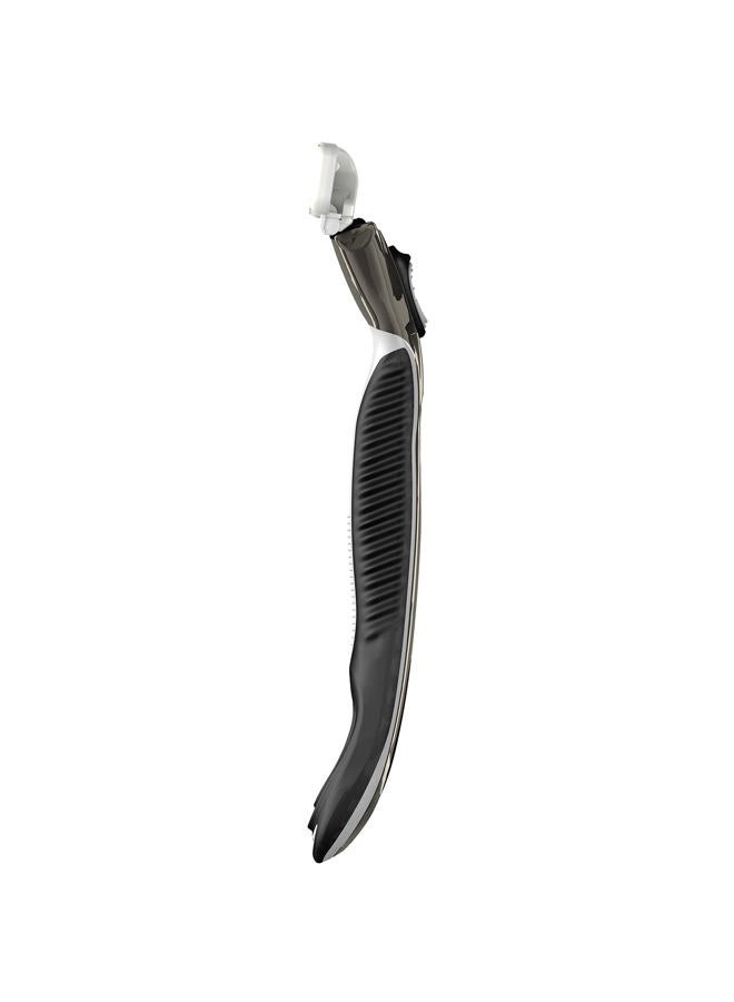 ShaveMOB 6-Blade Men's Razor Kit (Flex Head Handle + 12 Refills) (No Trimmer) - The Caveman Shaving Kit - Image 3