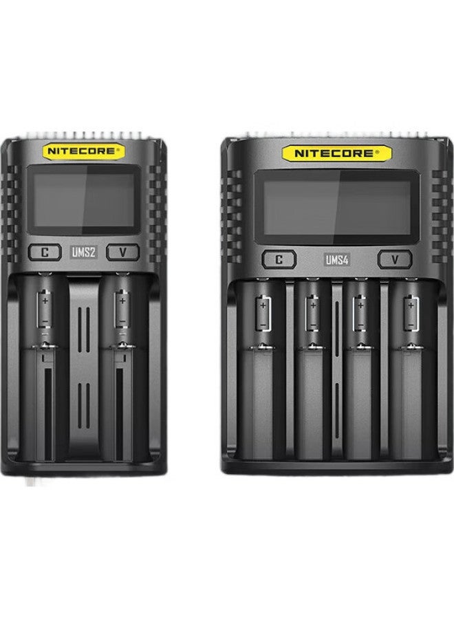 Nitecore Ums4 Smart 4-Slot Charger, 21700 Lithium Battery Repair And Activation, 18650 Battery Charger - Image 2