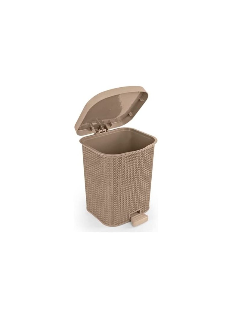 El Helal & Silver Star Palm Trash Can Small - Beige 2500115  - Image 2