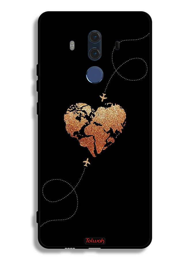 Tolwak Huawei Mate 10 Pro Protective Case Cover Airplanes Touching Heart - Image 2