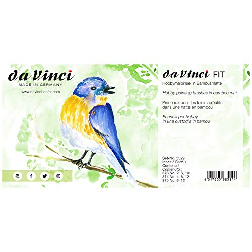 da Vinci Student Student Brush Set, Black 8 Each - Image 4