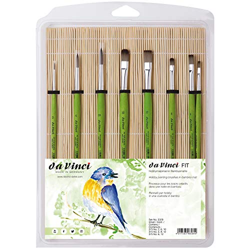 da Vinci Student Student Brush Set, Black 8 Each - Image 1
