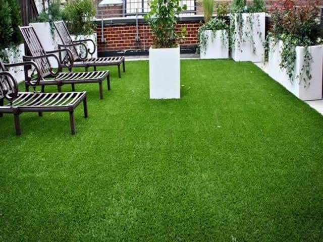 CARPET PLANET Artificial Grass - High Density Grass Use As Balcony Garden, Carpet, Door Mat,Lawn (40 MM, 2.5 X 10 Feet) - Image 1
