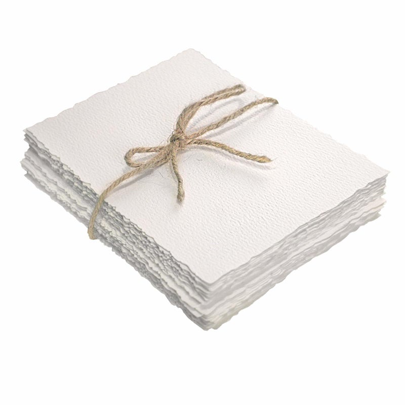 Vellumasx 50 Sheets Textured Paper 4 x 6 inch, Cold Press Watercolor Paper 140lb/300 GSM,Textured Handmade Paper for Watercolors,Cards,Crafts,Wedding Invitations - Image 1