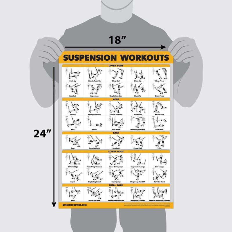 Palace Learning ملصق تمارين تعليق QUICKFIT - (مغلف، 18" × 24") - Image 2