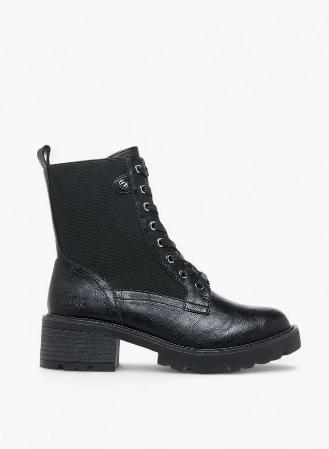 Lee Cooper Women's Solid Ankle Boots with Zip Closure
