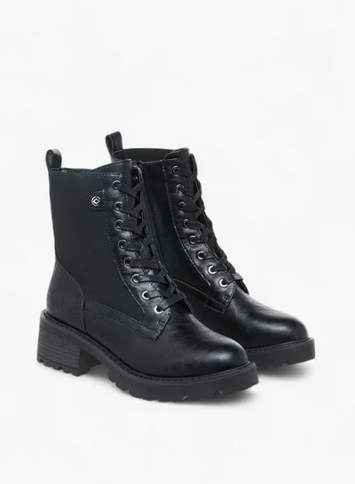 Lee Cooper Women's Solid Ankle Boots with Zip Closure