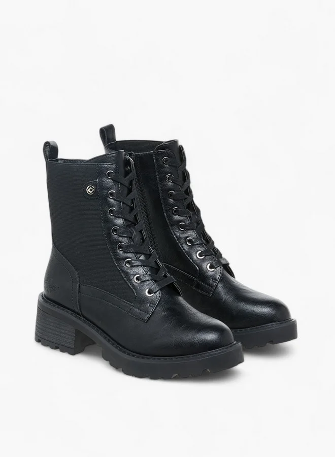 Lee Cooper Women's Solid Ankle Boots with Zip Closure