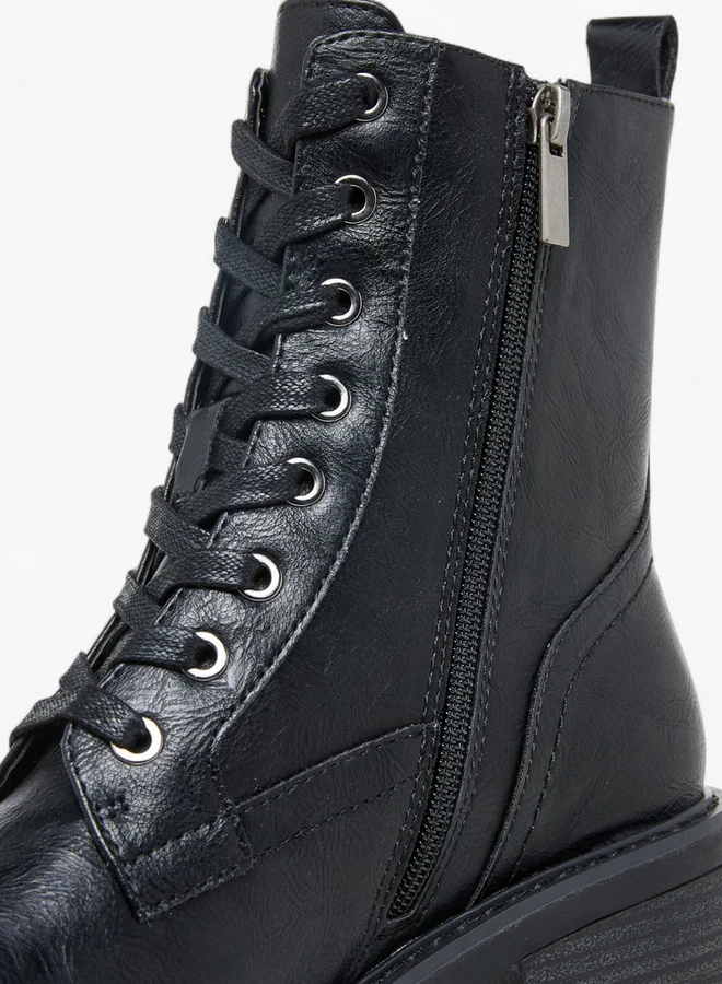 Lee Cooper Women's Solid Ankle Boots with Zip Closure