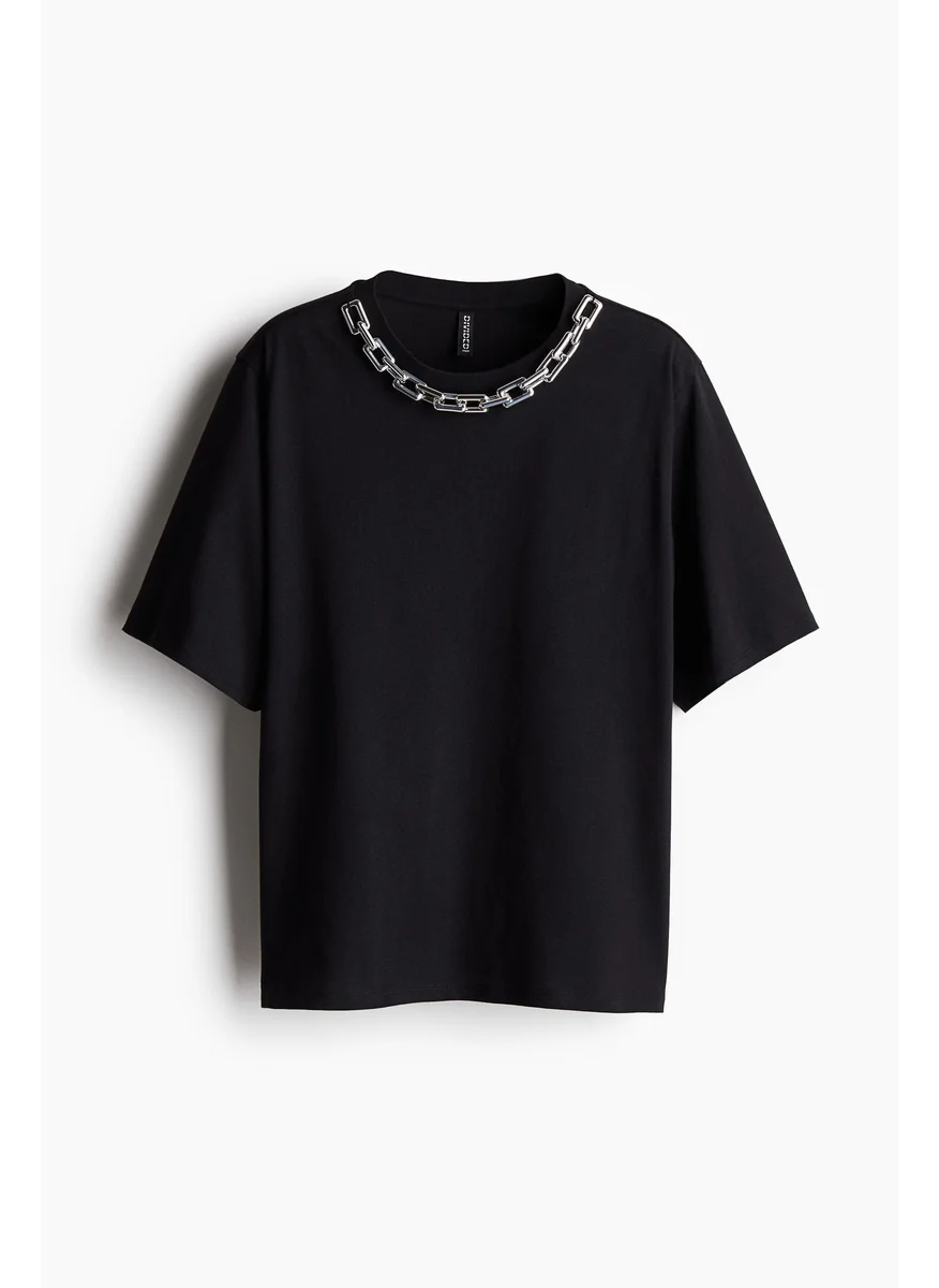 اتش اند ام Motif-Detail T-Shirt