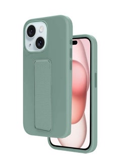 Techie Soft Smooth Silicone Cover With Magnetic Secure Hand Grip Case and Inner Microfiber Lining for Apple iPhone 15 – Light Blue