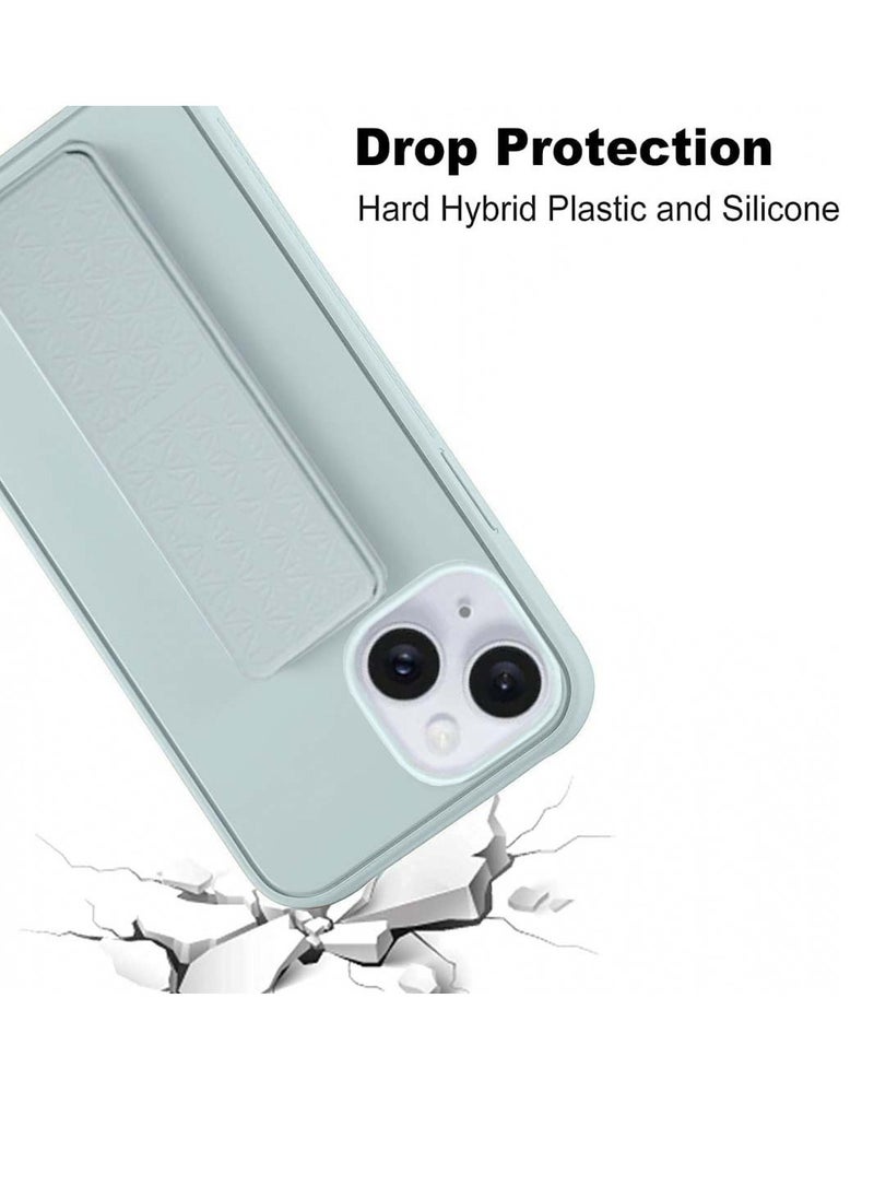 Techie - Techie Soft Smooth Silicone Cover With Magnetic Secure Hand Grip Case and Inner Microfiber Lining for Apple iPhone 15 – Light Blue - Image 1