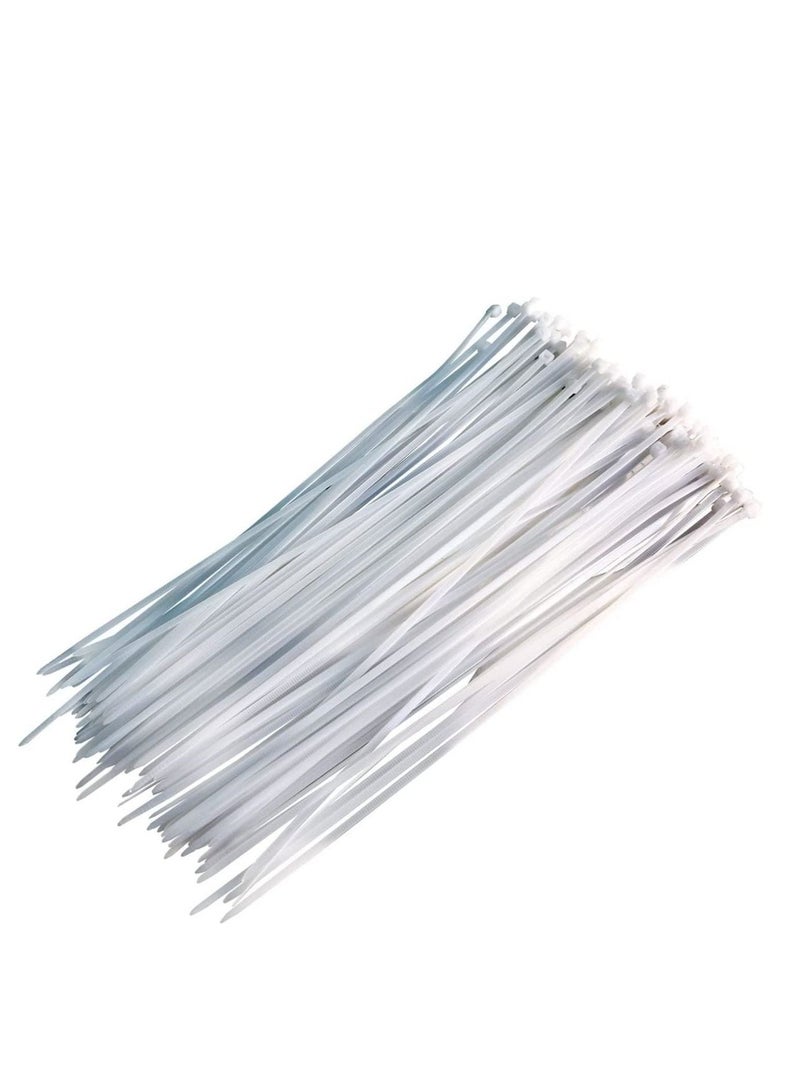 RACO Multi-Purpose Nylon Cable Ties Cable Ties Pack of 100- White - Image 1