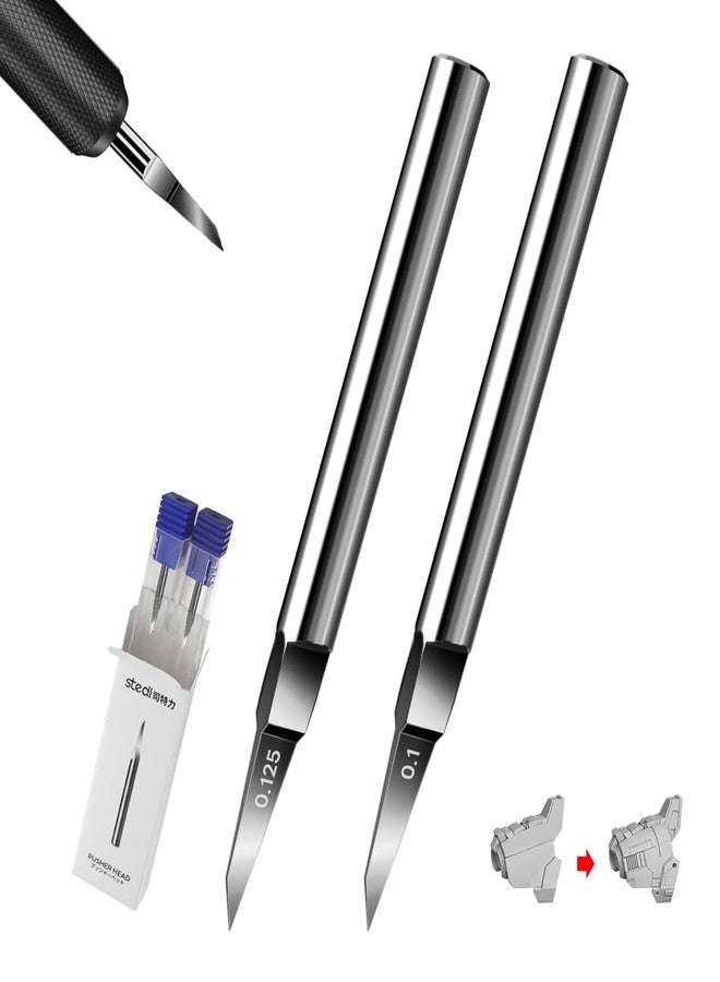 Stedi Tungsten Steel Scriber Blades - 0.1+0.125mm for Modeling Hobby, RG Scale, Gundam Kit, Scribing Line, Engraving, Panel Line, Resin - Replacement Blades - Image 1