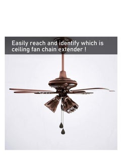 Y&D Bronze Pendant, Ceiling Fan Pull Chain Extender Chains Extension Pendant 12 Inch Ornament with Ball Connector (4 Pieces Black Copper)  - Image 5