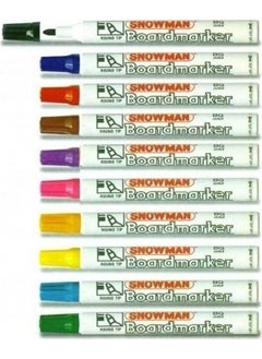 Snowman Blackboard Marker Light Blue 12 Pack 