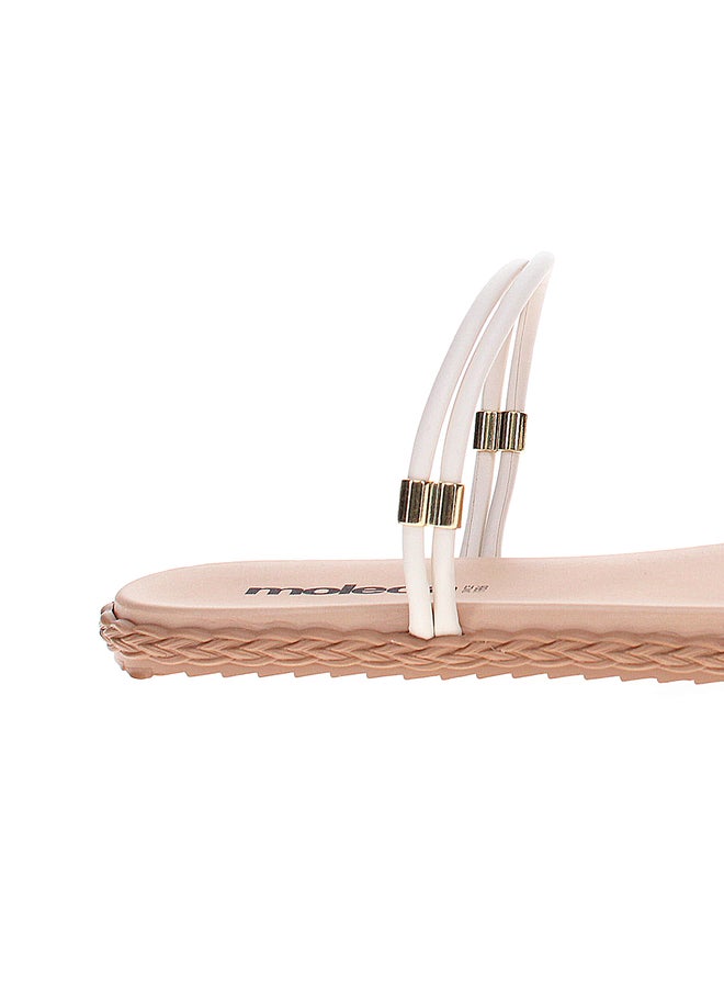 MOLECA Textured Slip-On Flat Sandals - Image 3