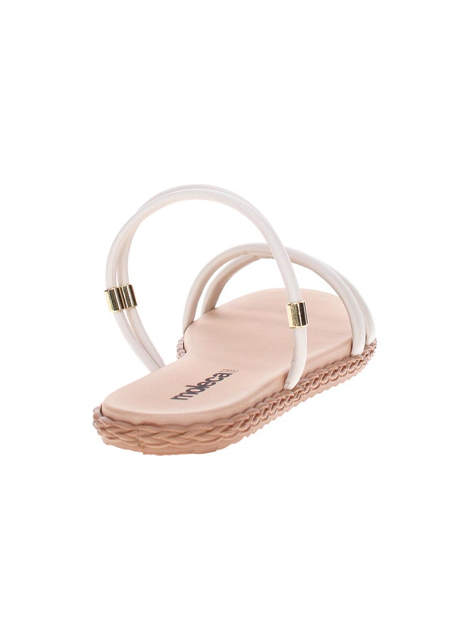 MOLECA Textured Slip-On Flat Sandals - Image 1