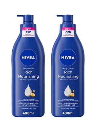 Nourishing Body Lotion Almond Oil 400ml Pack Of 2