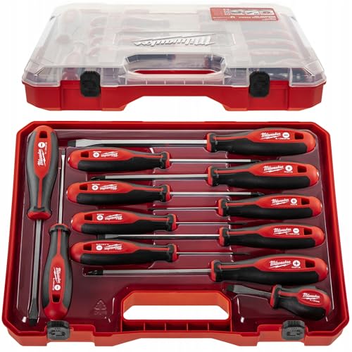 Milwaukee Set of 12 TriLobe Screwdrivers 4932472003Red - Image 1