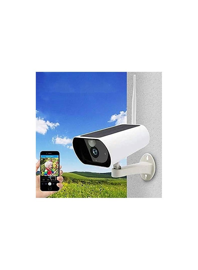 كاميرا مراقبة لاسلكية بالطاقة الشمسية مع تكبير 4 أضعاف وصوت ثنائي الاتجاه للمراقبة الخارجية - Image 4