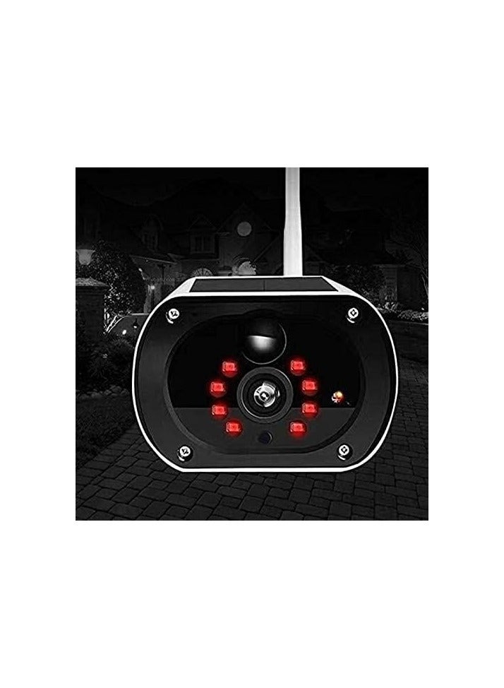 كاميرا مراقبة لاسلكية بالطاقة الشمسية مع تكبير 4 أضعاف وصوت ثنائي الاتجاه للمراقبة الخارجية - Image 5