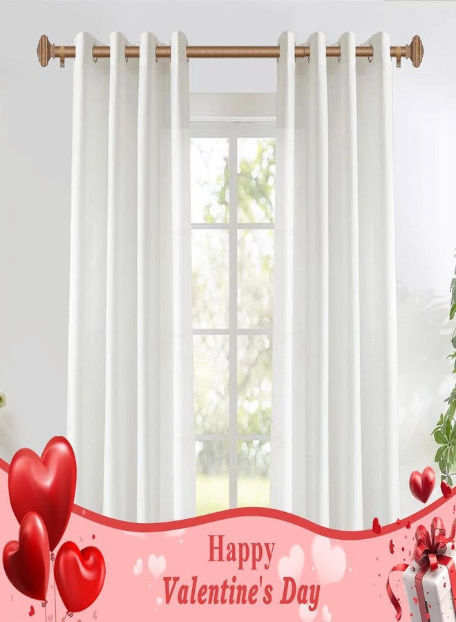 USFOOK Adjustable Curtains Rods for Windows 48 to 84 Inch, USFOOK 7/8 Inch Splicing Single Curtain Pole Set, Decorative Drapery Rods 32 to 86 Inch for Home, Wood Square Finials - Image 3